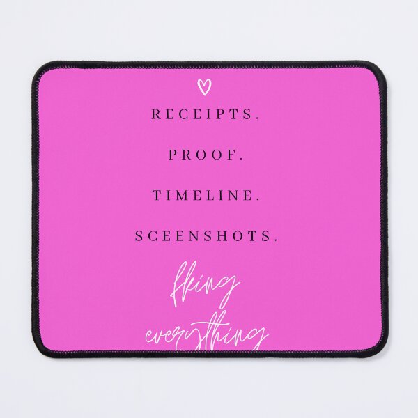 Item preview, Receipts Proof Timeline Salt Lake City Housewives Print designed and sold by Femme Pastel Collective.
