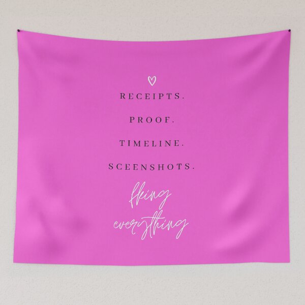 Item preview, Receipts Proof Timeline Salt Lake City Housewives Print designed and sold by Femme Pastel Collective.