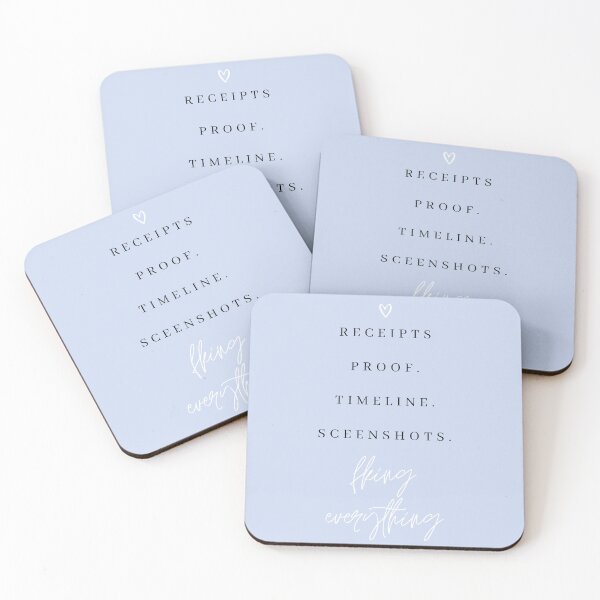 Item preview, Receipts Proof Timeline Salt Lake City Housewives Print designed and sold by Femme Pastel Collective.