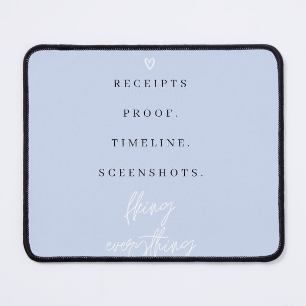 Item preview, Receipts Proof Timeline Salt Lake City Housewives Print designed and sold by Femme Pastel Collective.