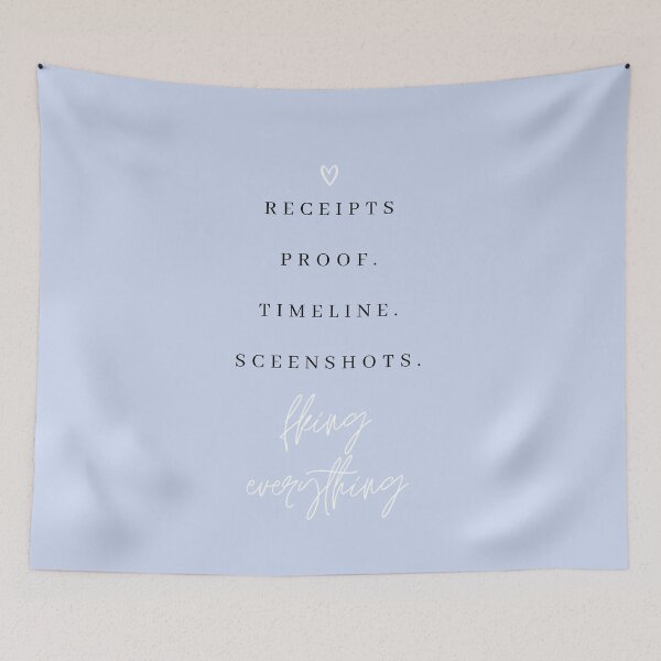 Item preview, Receipts Proof Timeline Salt Lake City Housewives Print designed and sold by Femme Pastel Collective.