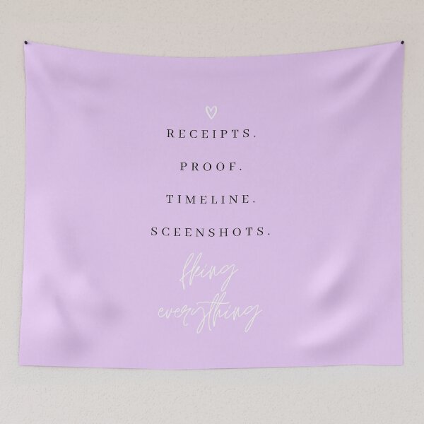 Item preview, Receipts Proof Timeline Salt Lake City Housewives Print designed and sold by Femme Pastel Collective.
