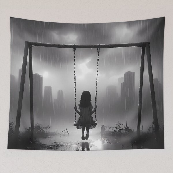 Item preview, Lonely Swing in the Rain designed and sold by aminz4.