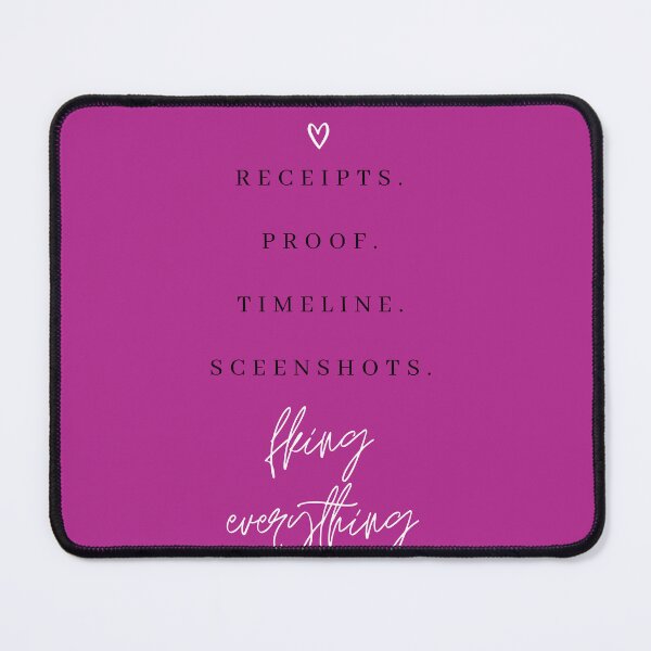 Item preview, Receipts Proof Timeline Salt Lake City Housewives Print designed and sold by Femme Pastel Collective.