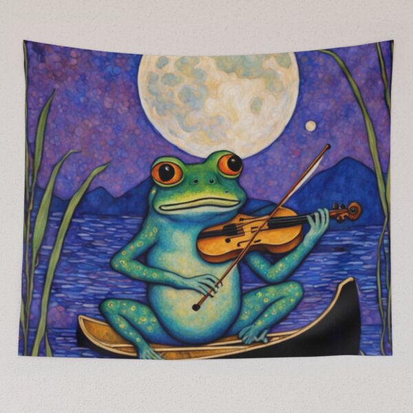 Item preview, Frog Playing the Violin designed and sold by TheDarkWardrobe.