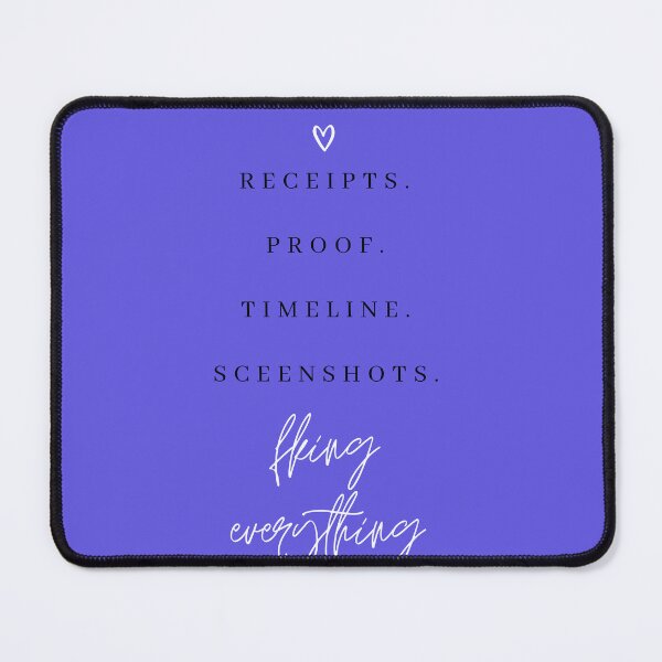 Item preview, Receipts Proof Timeline Salt Lake City Housewives Print designed and sold by Femme Pastel Collective.