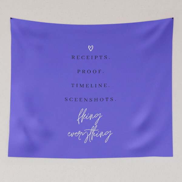 Item preview, Receipts Proof Timeline Salt Lake City Housewives Print designed and sold by Femme Pastel Collective.