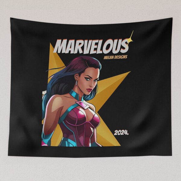 Item preview, Superhero Woman Marvelous 2024 Heroine Pink Suit Comic  designed and sold by Melan Designs.