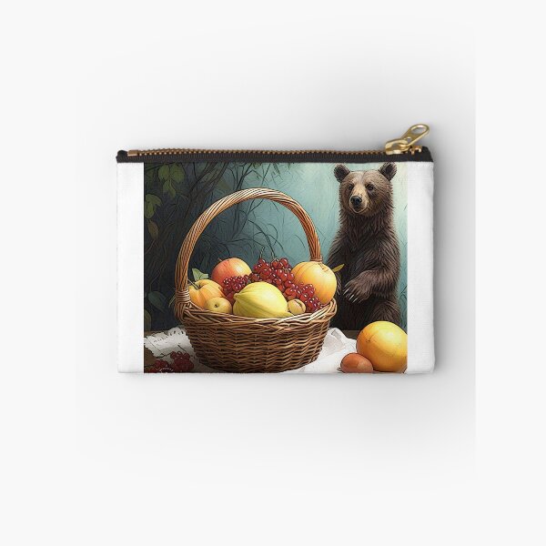 Item preview, bear and fruit basket 2024 tileartwork designed and sold by tileartwork.