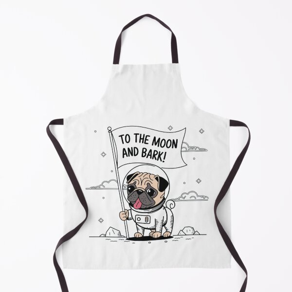 Item preview, To the moon and bark! Pug astronaut | designed and sold by pafkrusk.