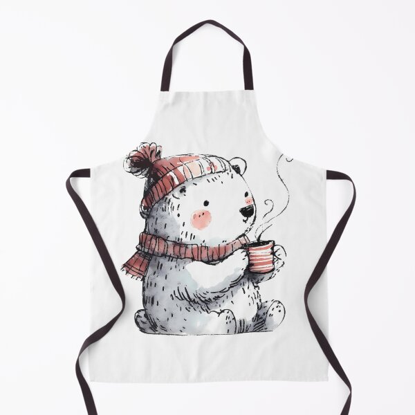 Item preview, Winter bear drinking from mug designed and sold by islandboy86.