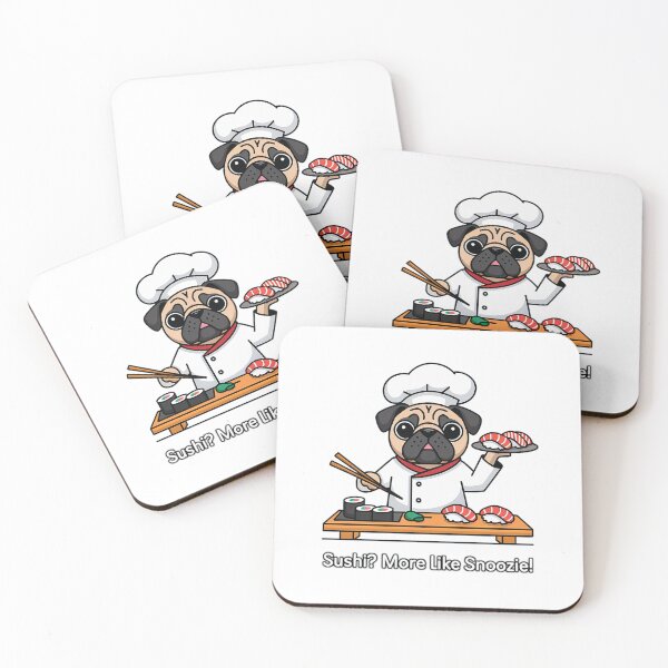 Item preview, Pug Chef | Sushi? More like snoozie! designed and sold by pafkrusk.