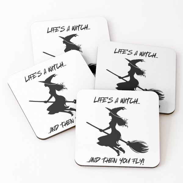 Item preview, Life's a witch...and then you fly. designed and sold by DreamDarker.