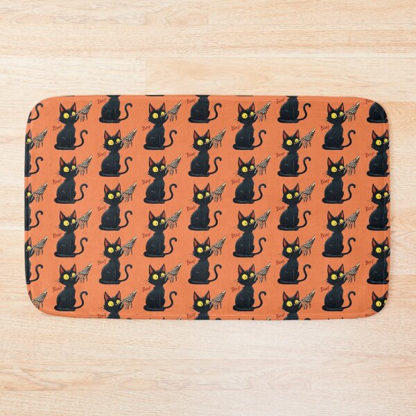 Item preview, Skeleton Hand Boop Black Cat Pet Women Girls Kids Cat Lover designed and sold by PurpleLoveStore.