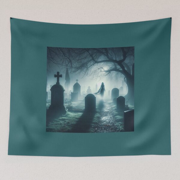Item preview, Mysterious Figure in the Graveyard  designed and sold by Halifaxartguy.