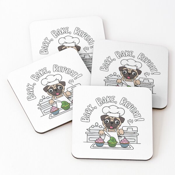 Item preview, Pug Baker | Bark, Bake, Repeat! designed and sold by pafkrusk.