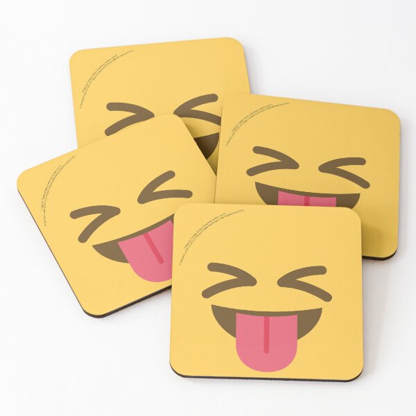 Item preview, Squinting Face with Tongue Emoji designed and sold by VeryRandomShop.