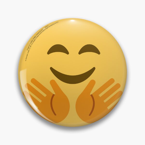 Item preview, Smiling Face with Open Hands Emoji designed and sold by VeryRandomShop.