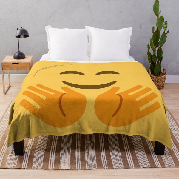 Item preview, Smiling Face with Open Hands Emoji designed and sold by VeryRandomShop.