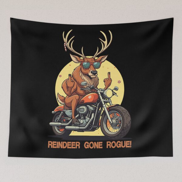 Item preview, Christmas Reindeer Gone Rogue Christmas Adventure designed and sold by HolidayT-Shirts.