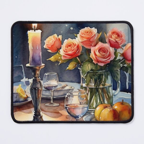 Item preview,   Elegant Table Setting with Flowers and Fruit designed and sold by KilianSzmid.