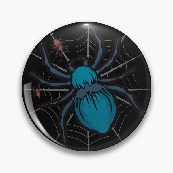 Item preview, Scary Halloween spider on spider web designed and sold by messy-nessie.