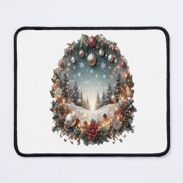 Item preview, cozy holiday feel decoration with a winter landscape,RBCozyHolidays,CozyHolidays designed and sold by Expressions-Sel.