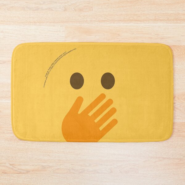 Item preview, Face with Open Eyes and Hand Over Mouth Emoji designed and sold by VeryRandomShop.