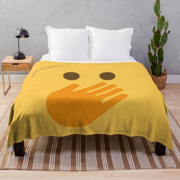 Item preview, Face with Open Eyes and Hand Over Mouth Emoji designed and sold by VeryRandomShop.