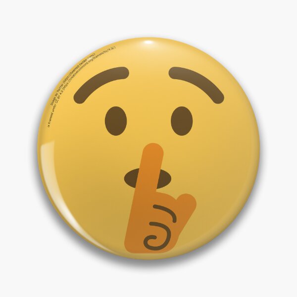 Item preview, Shushing Face Emoji designed and sold by VeryRandomShop.