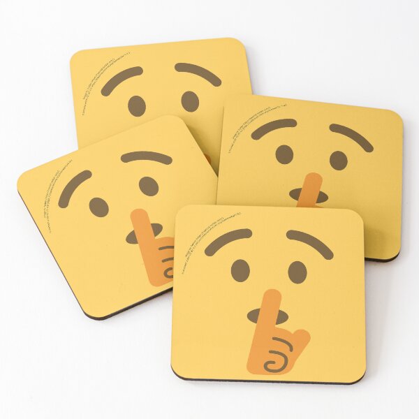 Item preview, Shushing Face Emoji designed and sold by VeryRandomShop.