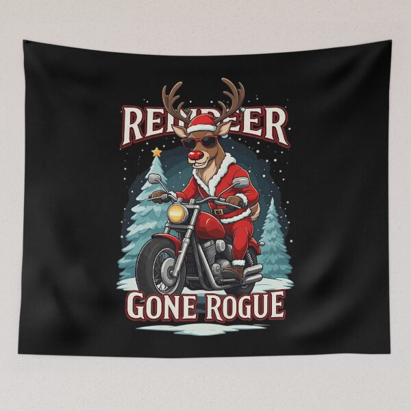 Item preview, Christmas Reindeer Gone Rogue Christmas Adventure designed and sold by HolidayT-Shirts.