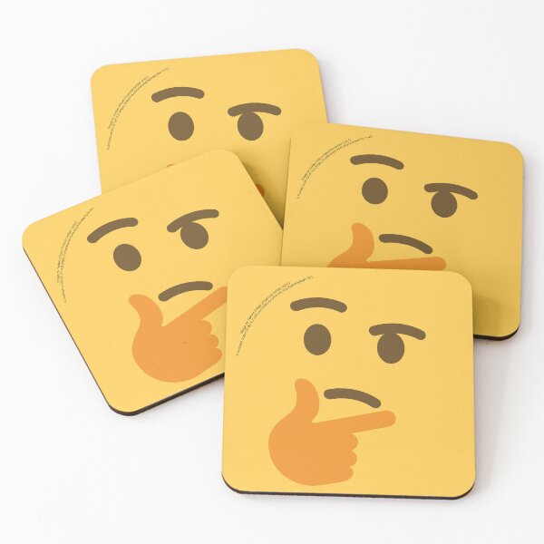 Item preview, Thinking Face Emoji designed and sold by VeryRandomShop.