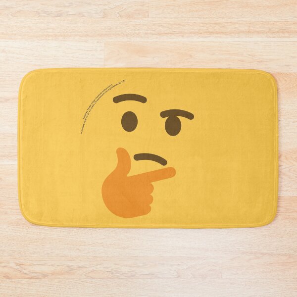 Item preview, Thinking Face Emoji designed and sold by VeryRandomShop.