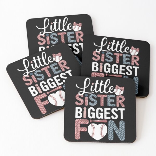 Item preview, Little Sister Biggest Fun Baseball Heart Design designed and sold by love3617.