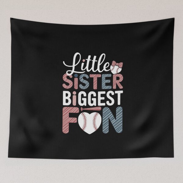 Item preview, Little Sister Biggest Fun Baseball Heart Design designed and sold by love3617.