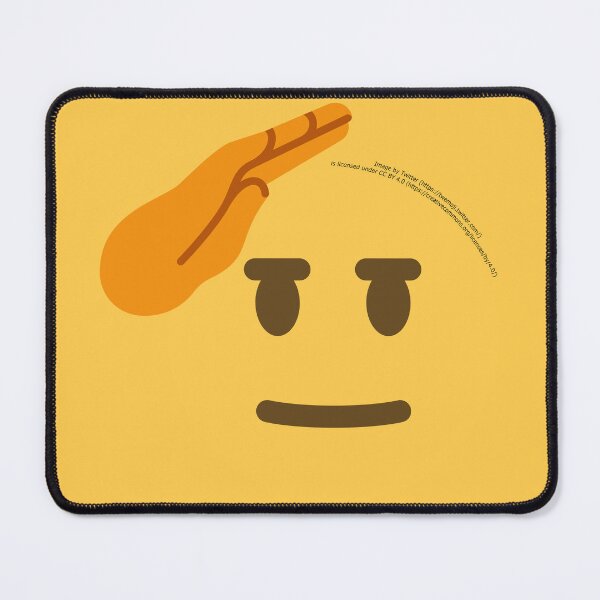Item preview, Saluting Face Emoji designed and sold by VeryRandomShop.