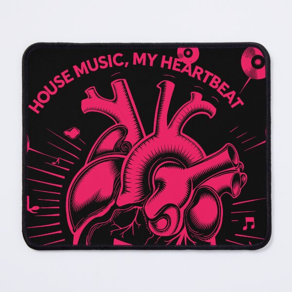 Item preview, House Music, My Heartbeat"  with Pulsating Heart and Vinyl Records Design designed and sold by paulo silveira.