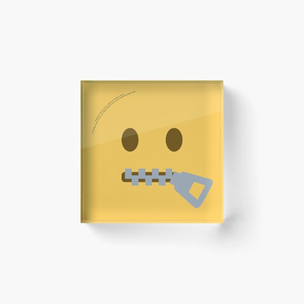 Item preview, Zipper-Mouth Face Emoji designed and sold by VeryRandomShop.