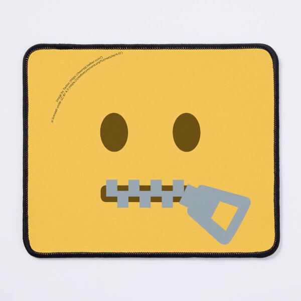 Item preview, Zipper-Mouth Face Emoji designed and sold by VeryRandomShop.
