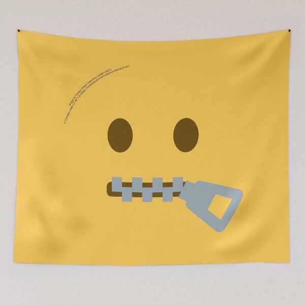Item preview, Zipper-Mouth Face Emoji designed and sold by VeryRandomShop.