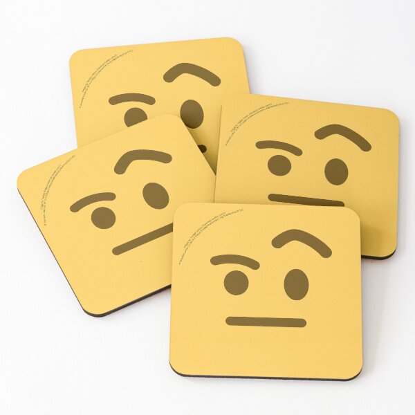 Item preview, Face with Raised Eyebrow Emoji designed and sold by VeryRandomShop.