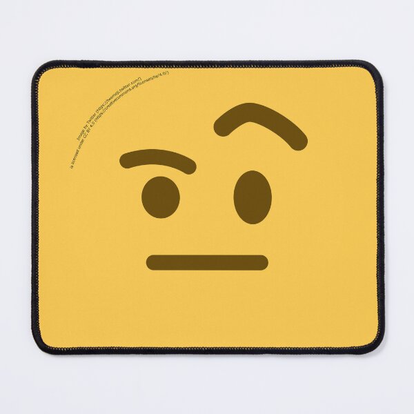 Item preview, Face with Raised Eyebrow Emoji designed and sold by VeryRandomShop.