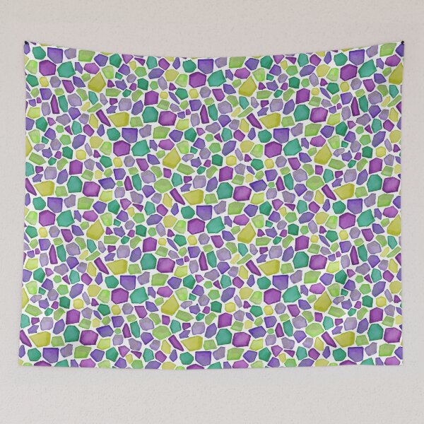 Item preview, Purple and Green Cobblestone Road designed and sold by Leah Fox.