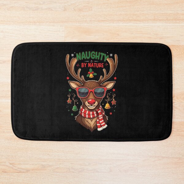 Item preview, Funny Christmas Reindeer Naughty by Nature designed and sold by HolidayT-Shirts.