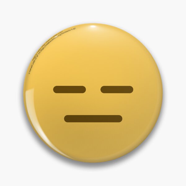 Item preview, Expressionless Face Emoji designed and sold by VeryRandomShop.