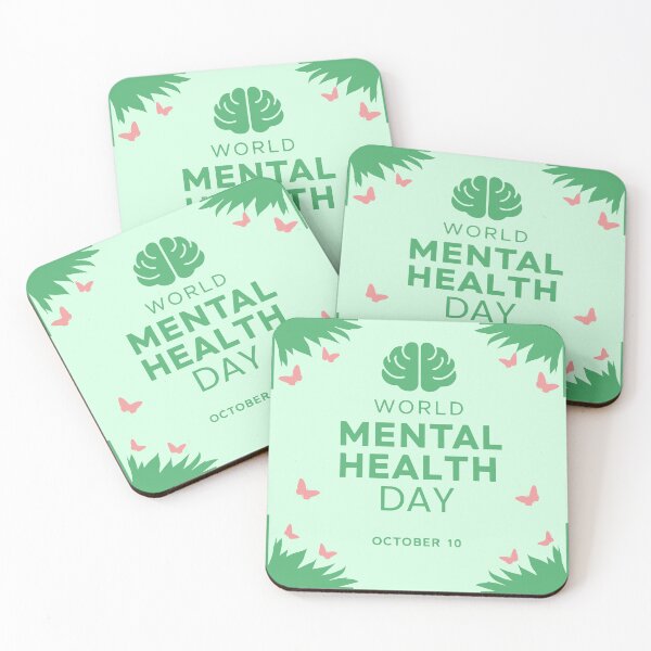 Item preview, World Mental Health Day Poster Flat TYPOGRAPHY Illustration designed and sold by AtonuHaque.