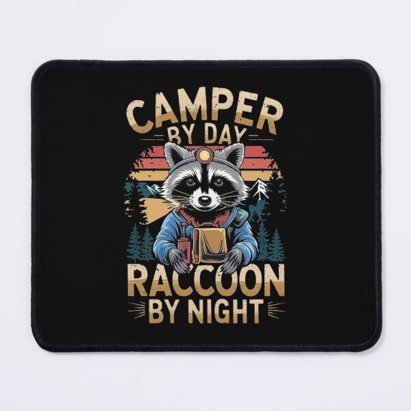 Item preview, Raccoon Camper Adventure Design, camper by day raccoon by night designed and sold by love3617.