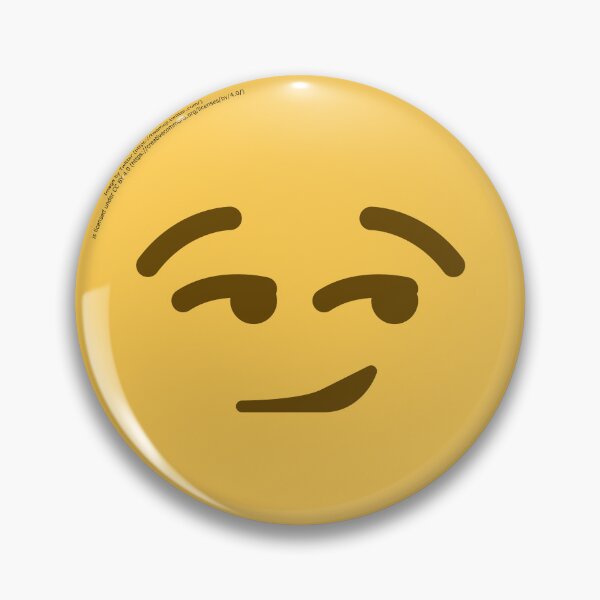 Item preview, Smirking Face Emoji designed and sold by VeryRandomShop.