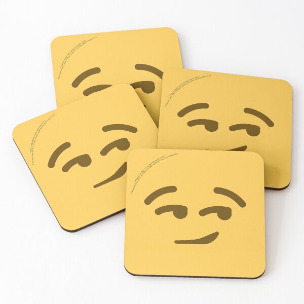 Item preview, Smirking Face Emoji designed and sold by VeryRandomShop.